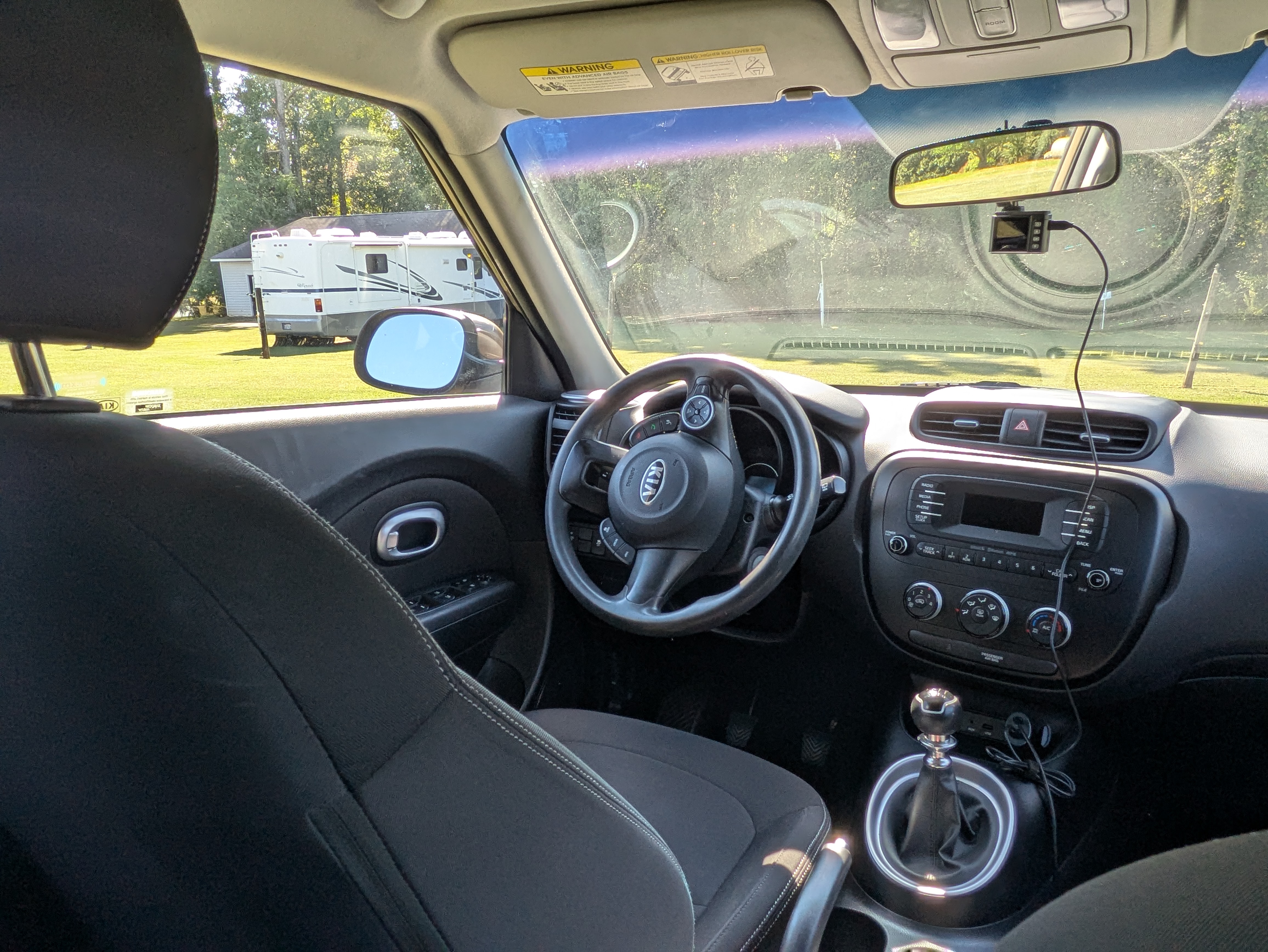 Kia Soul driver seat view