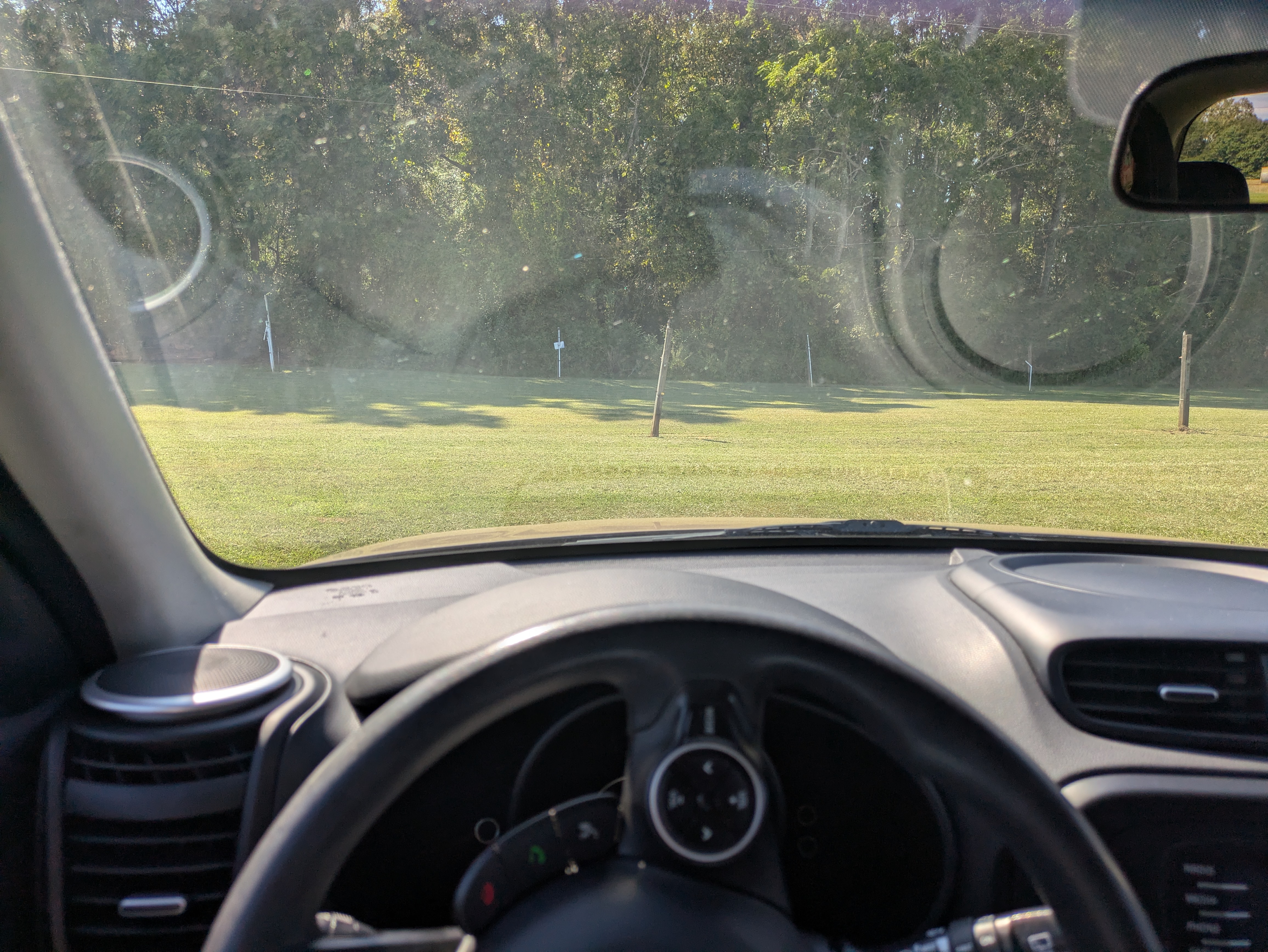 View from driver's seat