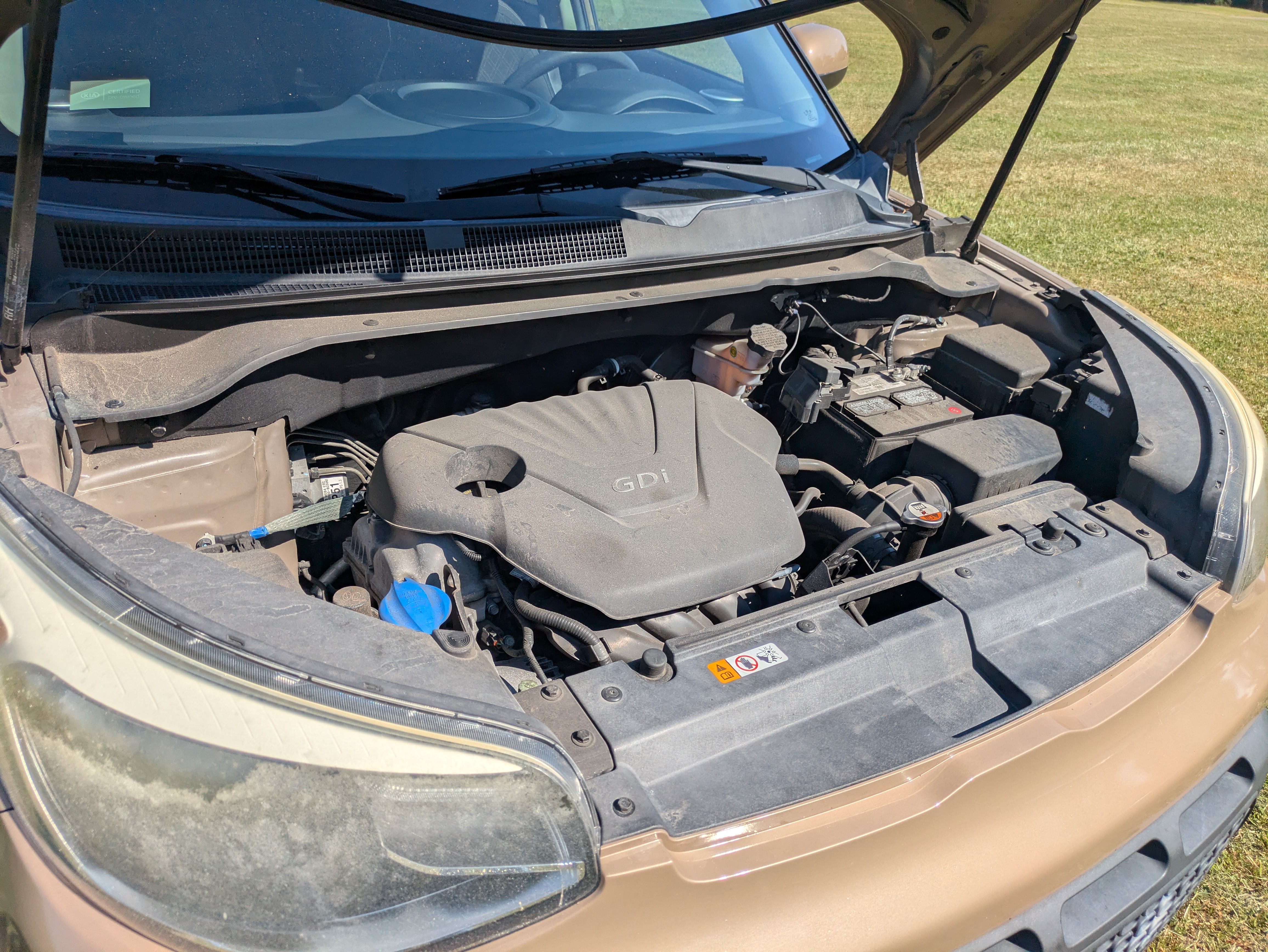 Kia Soul engine bay