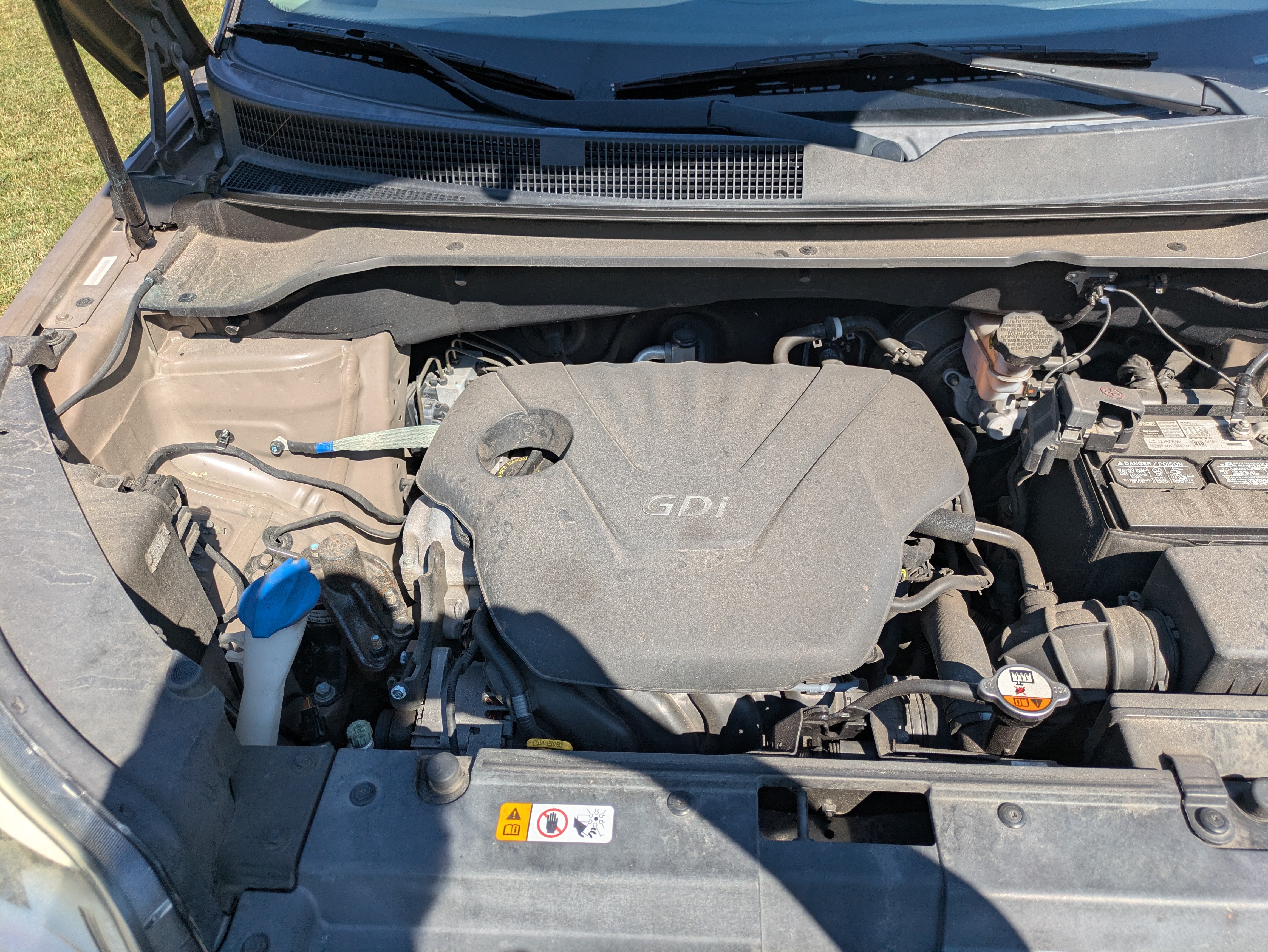 Kia Soul engine detail