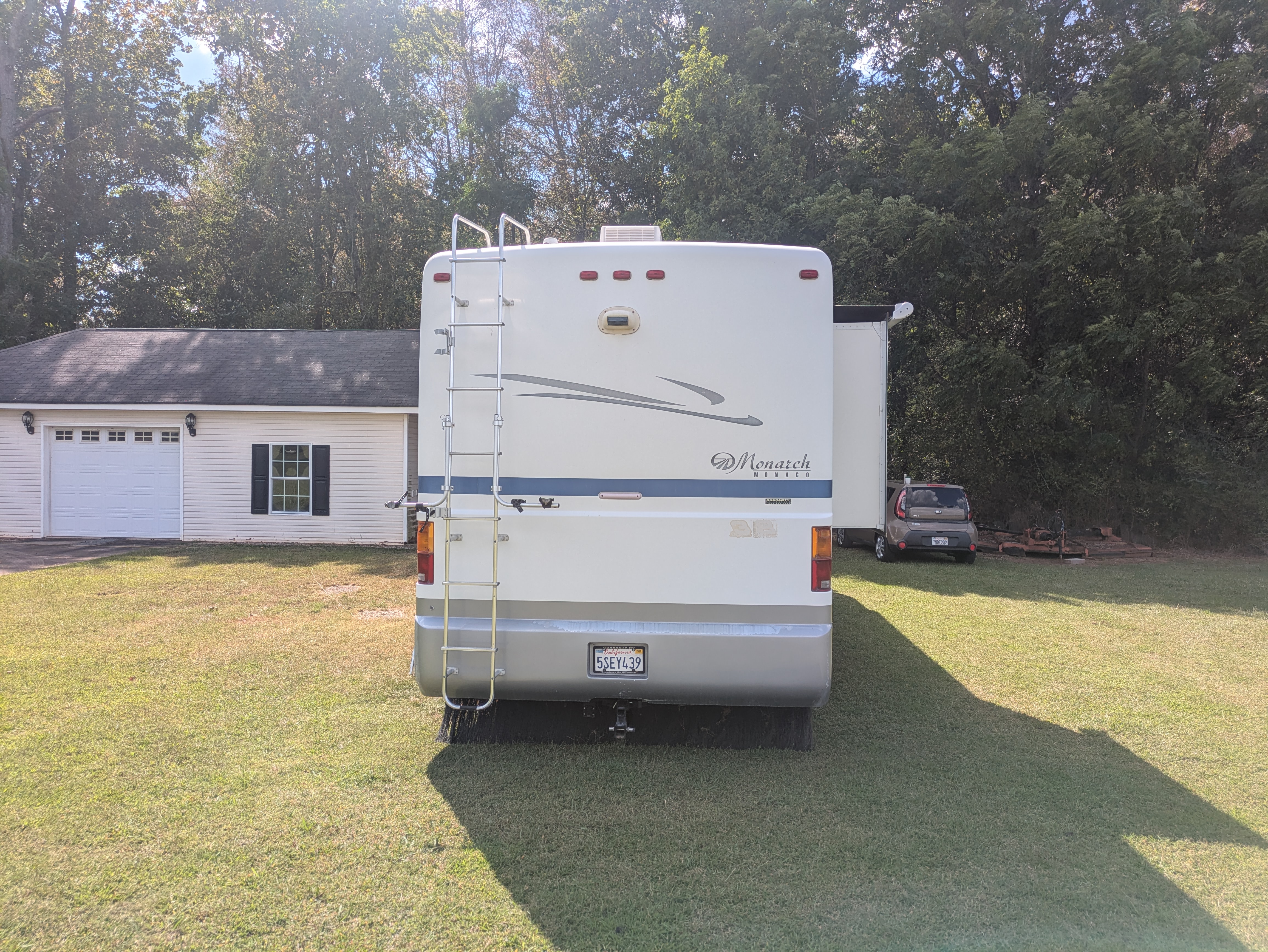 RV rear exterior view