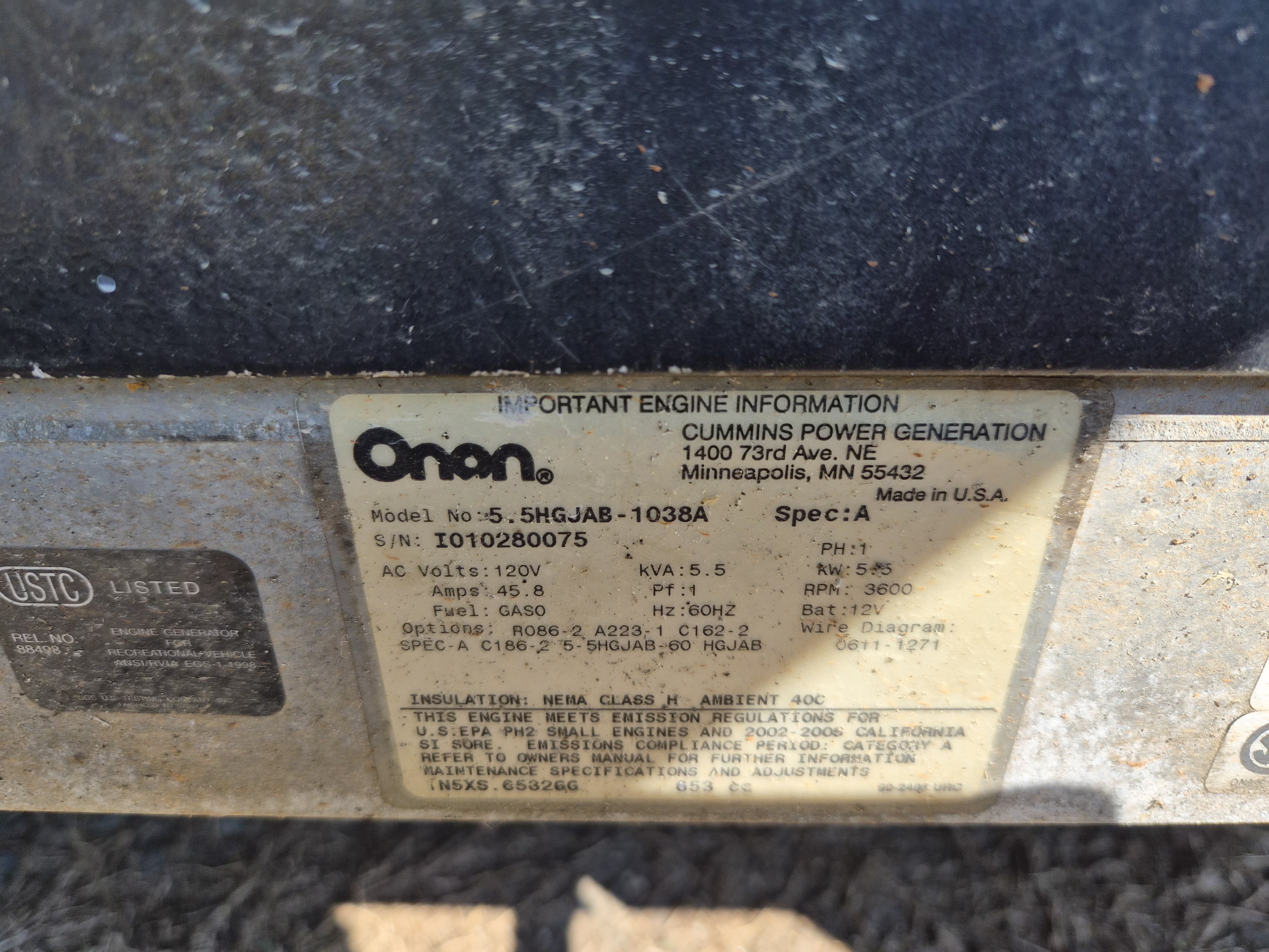 Generator start button