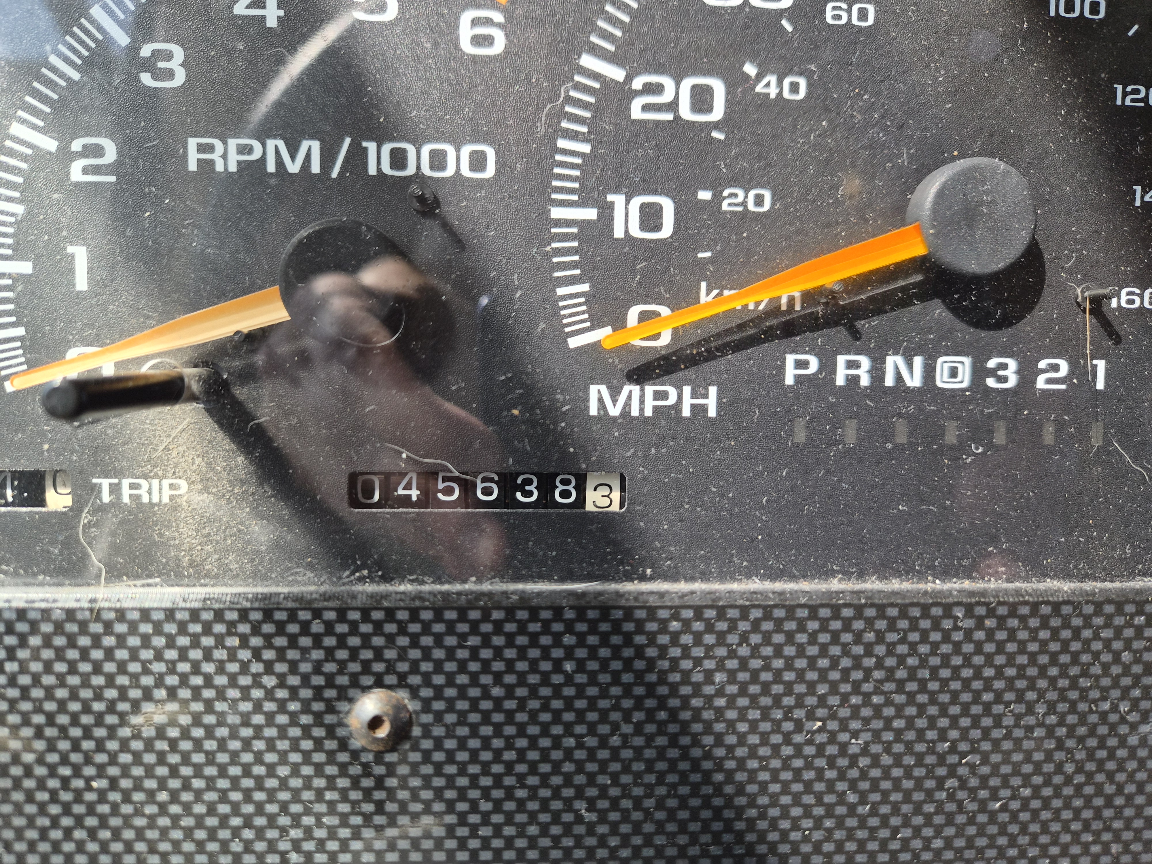 RV odometer reading