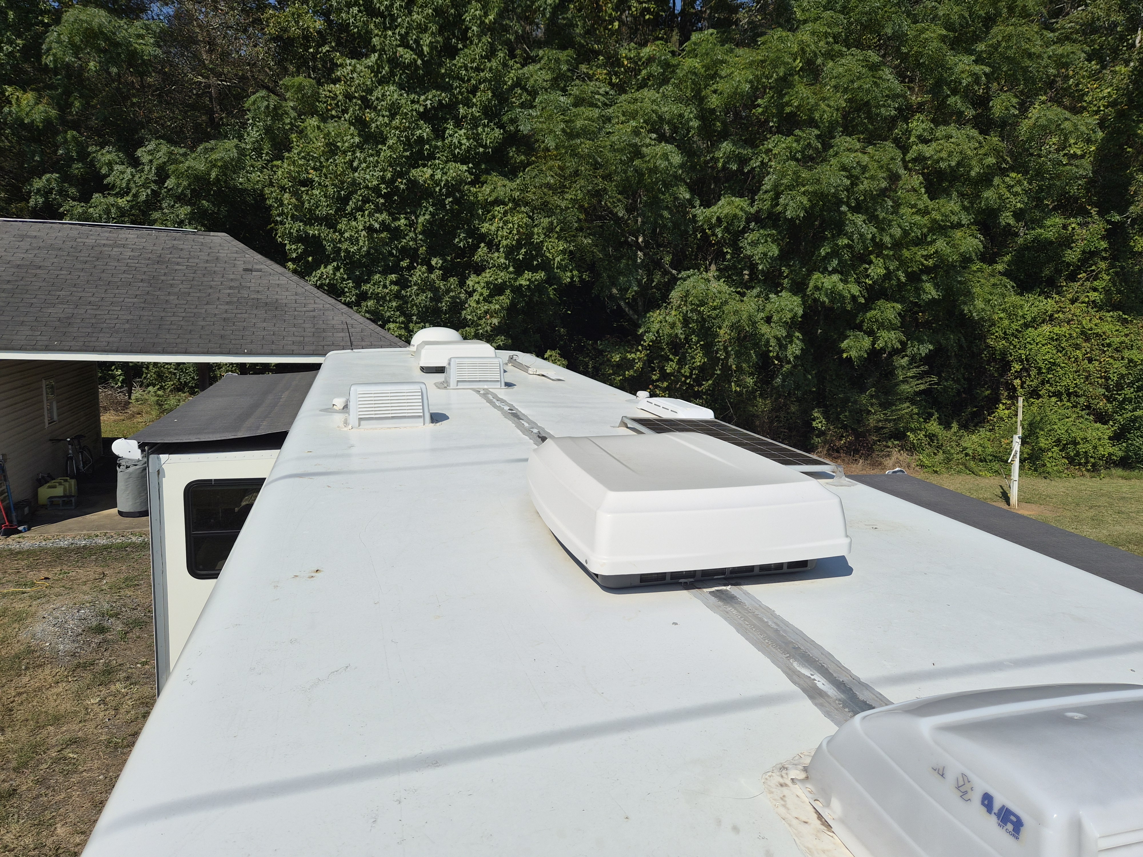 RV roof view