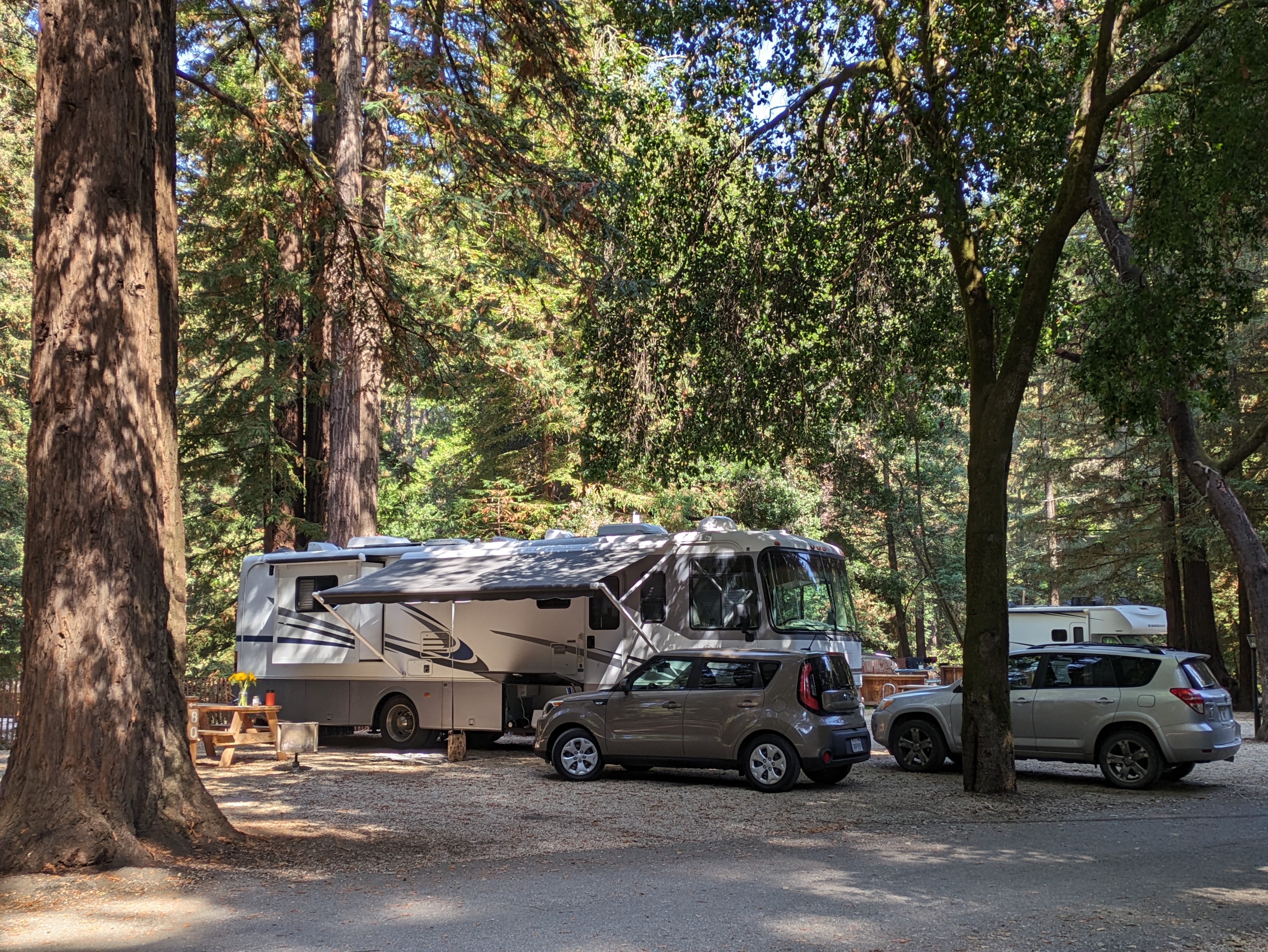 RV in natural setting